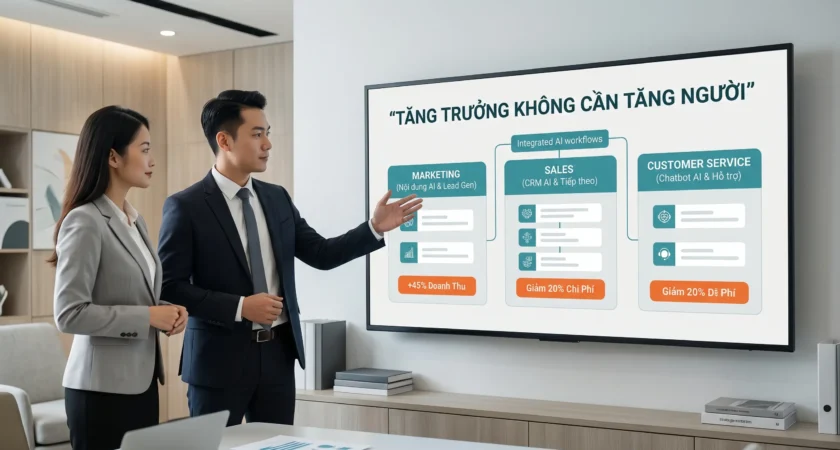 AI marketing doanh nghiệp: Cách tăng trưởng mà không cần tăng nhân sự