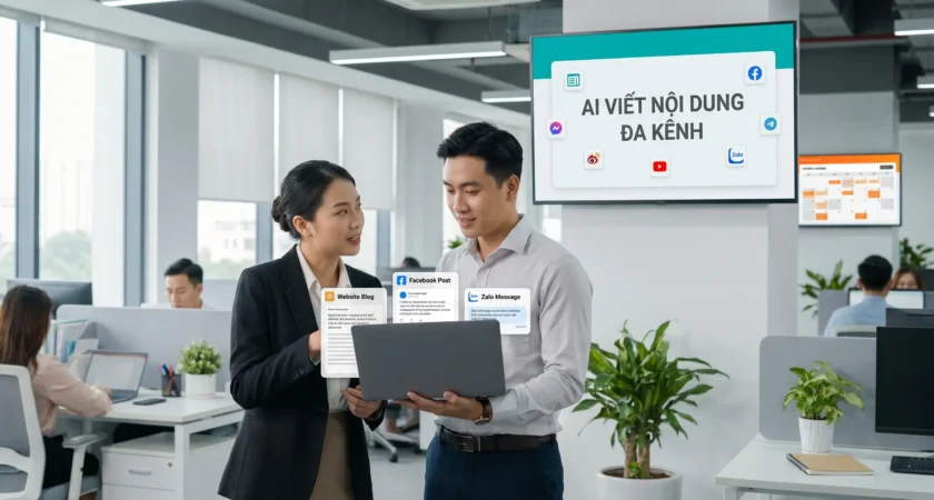 AI viết content đa kênh: cách doanh nghiệp làm nội dung nhanh và đồng bộ hơn