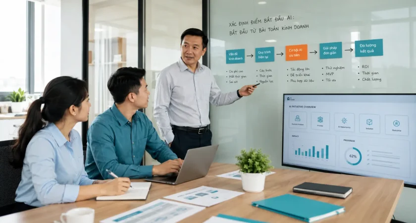 Ứng dụng AI trong doanh nghiệp: Nên bắt đầu từ đâu để tránh lãng phí ngân sách?