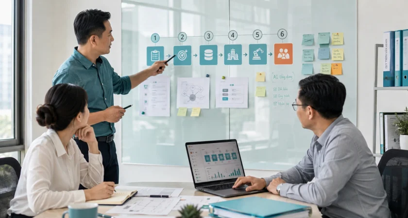 06 bước xây dựng doanh nghiệp vận hành trên nền tảng AI